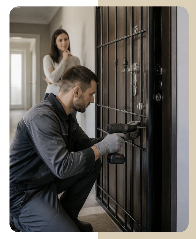 Установка решеток на двери в Энгельсе от 4797 р. | Дверной